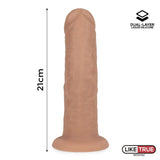 Dildo Realista Silicona Líquida Dual Layer 8.25