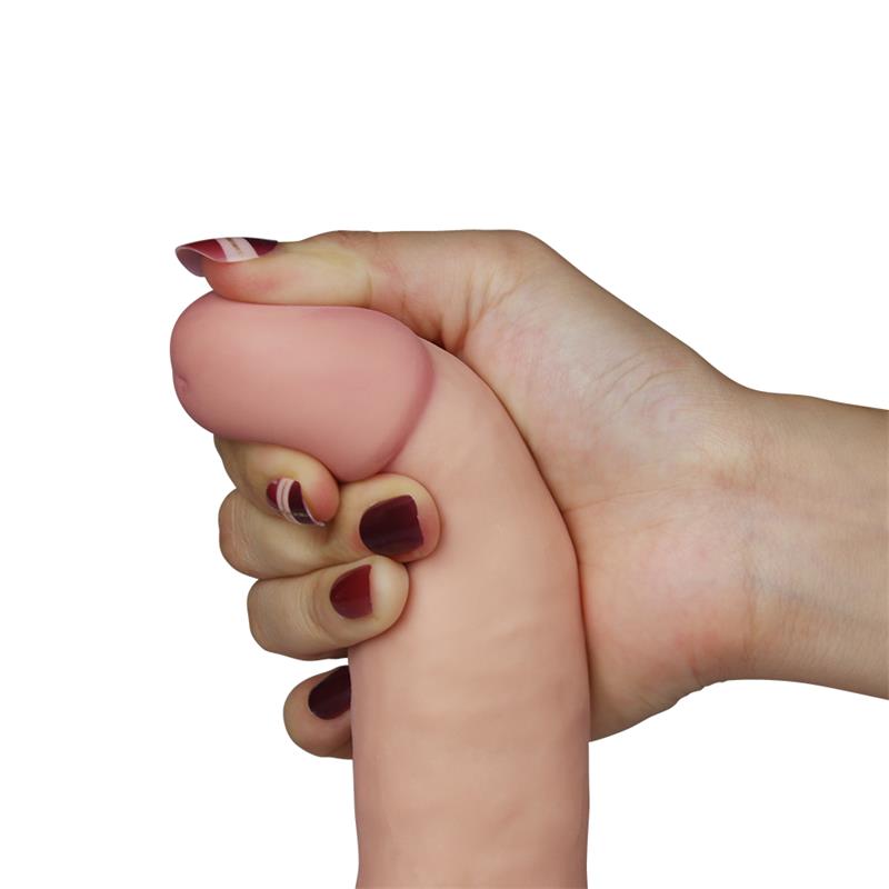 Dildo The Ultra Soft Dude Con Vibración 7.5 Natural