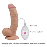 Dildo The Ultra Soft Dude Con Vibración 7.5 Natural