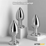 Dimpor Plug Anal Cromado Con Vibración Usb Magnético Talla S