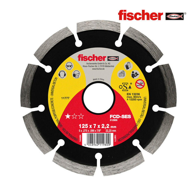 Disco Corte Para Hormigon Fcd-Ses Ø115x2,0x22,23 512853 Fischer