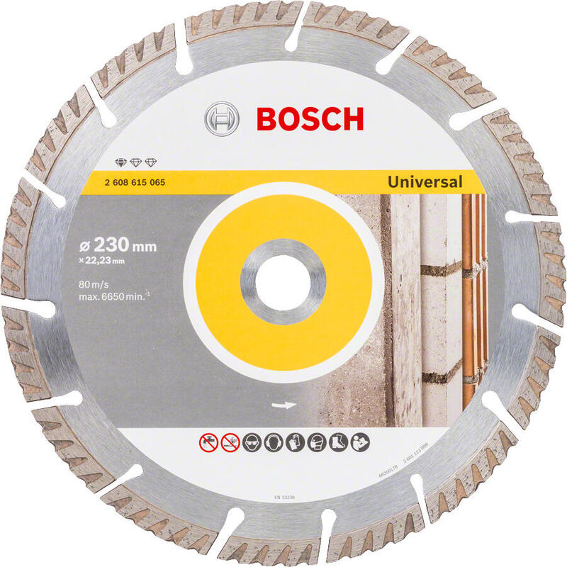 Disco De Corte Diamantado Bosch Professional Standard Para Universal, Ø 350 Mm, Diámetro 25,4 Mm 2608615071