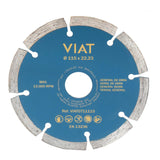 Disco De Diamante Segmentado General De Obra Para Corte En Seco. Medidas: 115x115x2mm Viat0711115 Viat