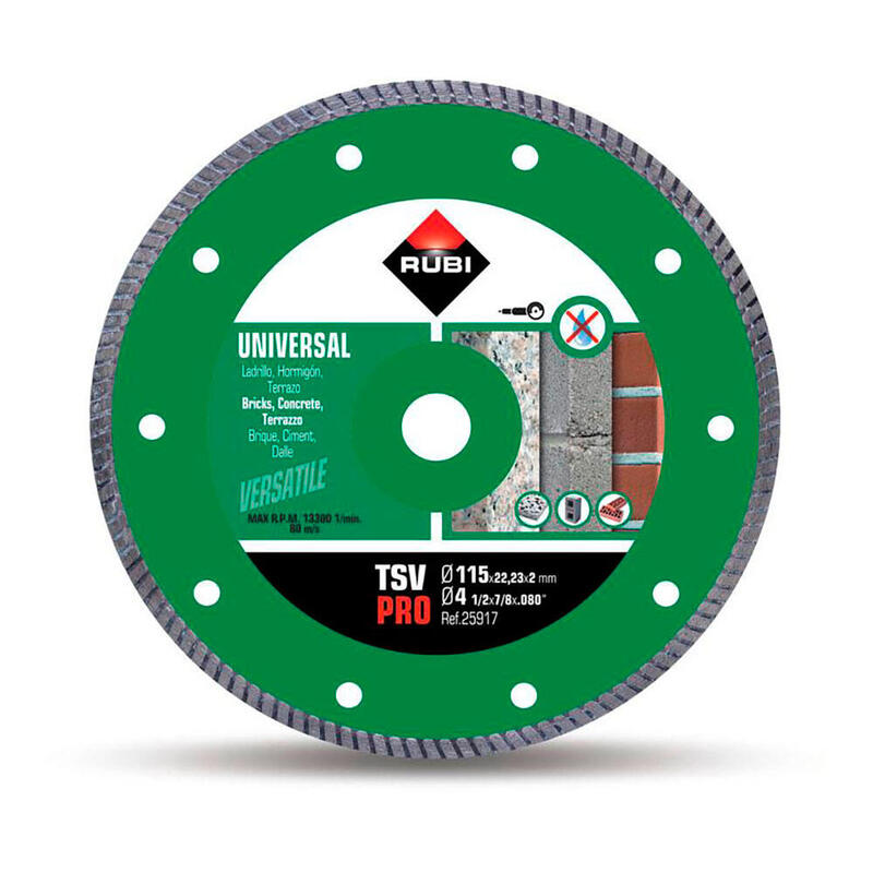 Disco Diamante Tsv Ø115mm Pro 25917 Rubi