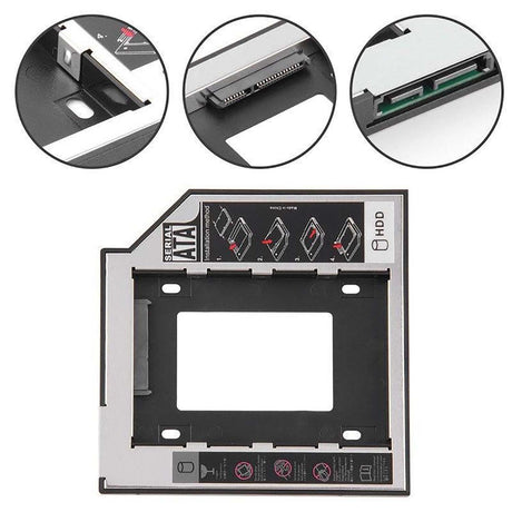 Soporte Carcasa Caddy Cd Dvd Para Disco Duro 2.5 2Nd Sata 12.7Mm Universal
