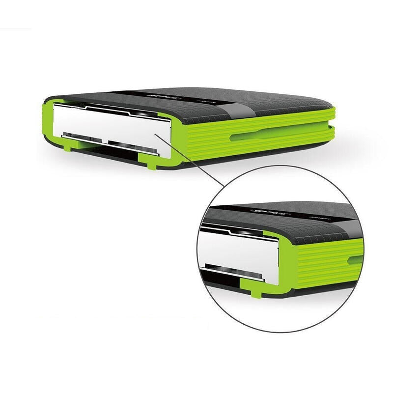 Disco Externo Hdd Silicon Power Armor A60 5000 Gb Negro, Verde
