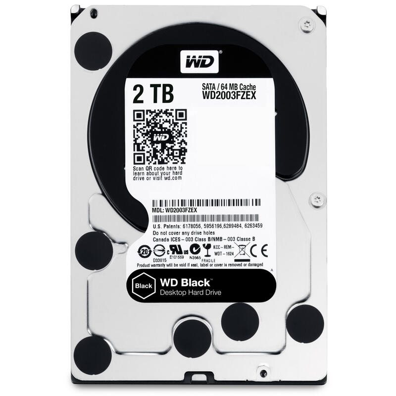 Disco Interno Hdd Western Digital 3.5" 2tb Black /64mb/6gbps (20)