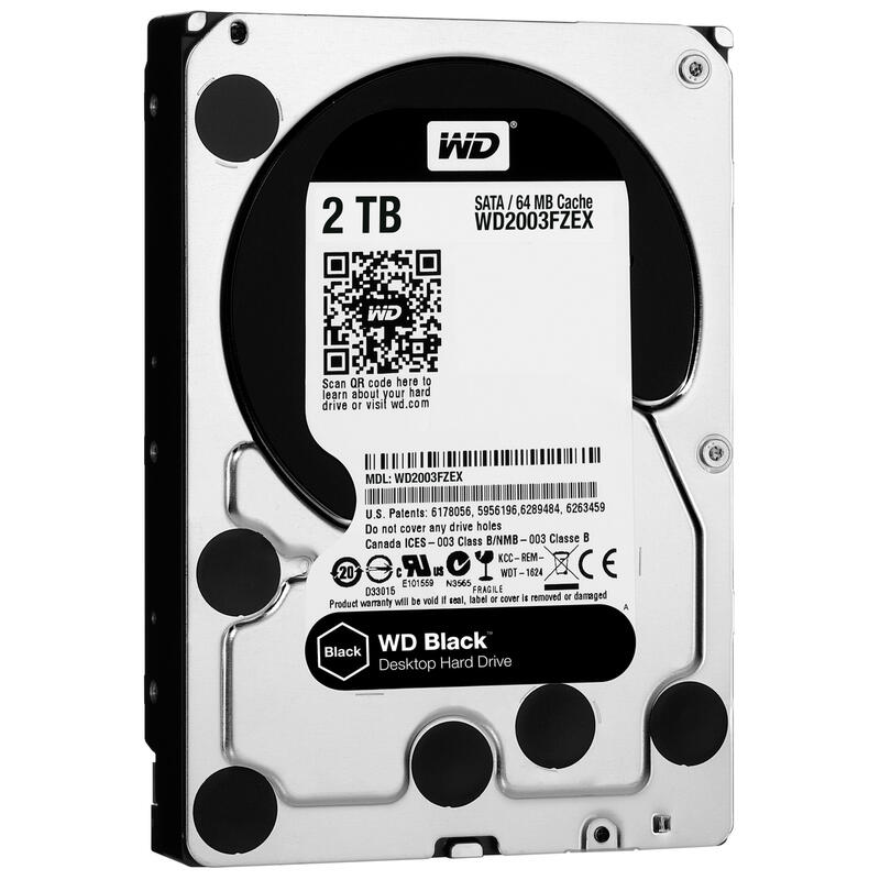 Disco Interno Hdd Western Digital 3.5" 2tb Black /64mb/6gbps (20)