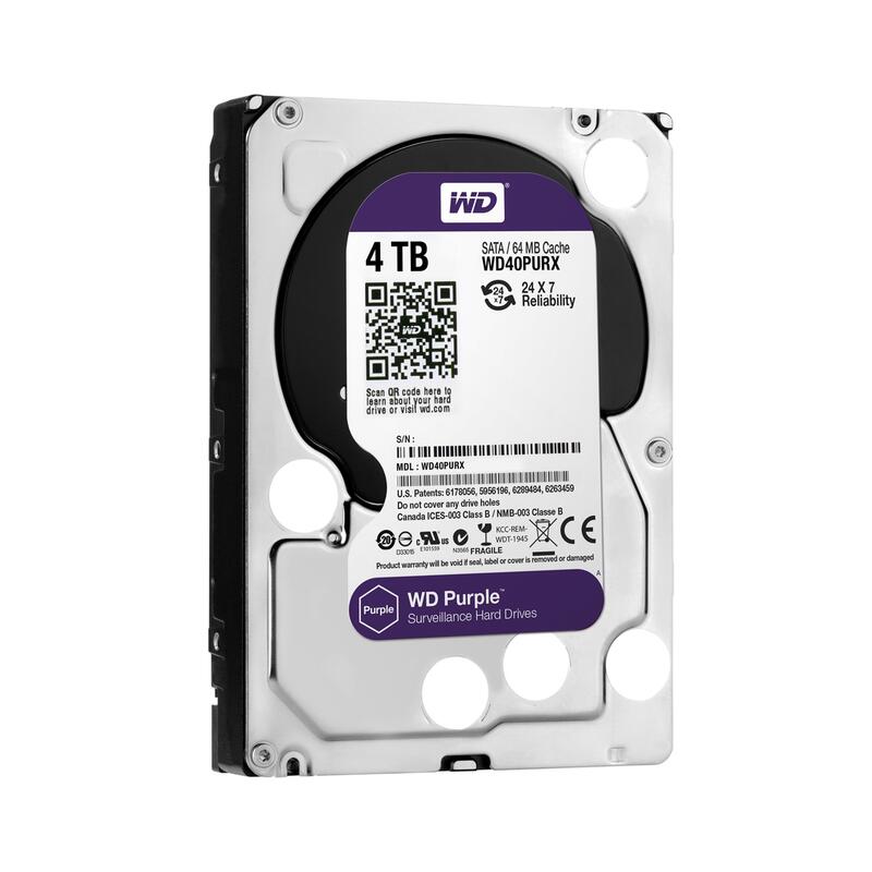 Disco Western Digital 3.5" 4tb Purple Sata Iii Wd40purx (20)