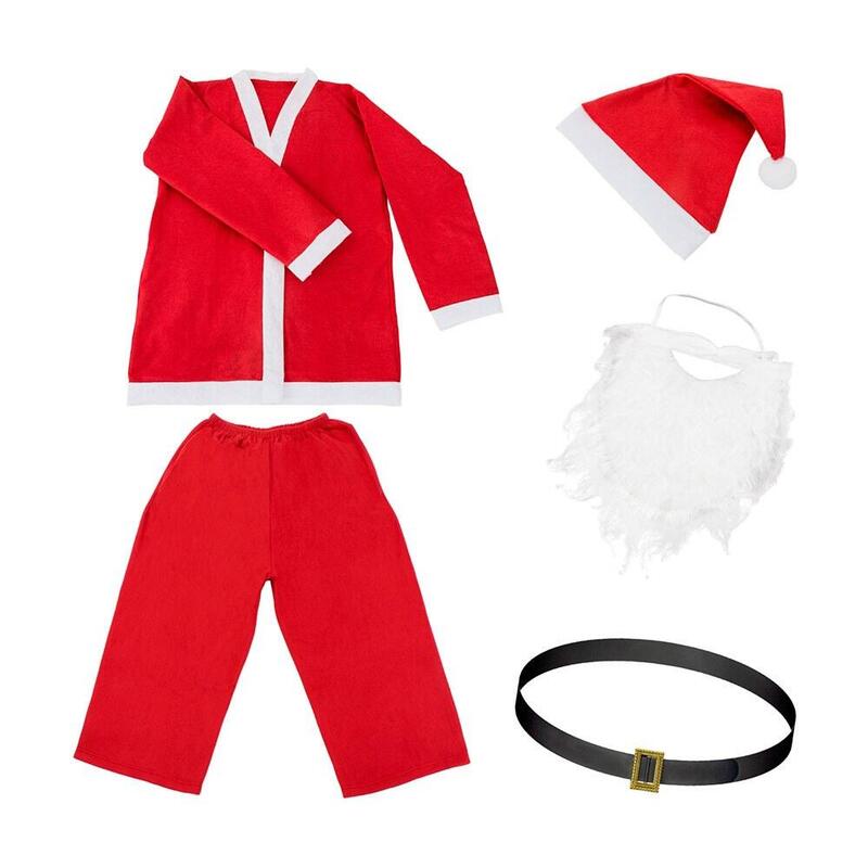 Disfraz De Santa Claus 5 Piezas
