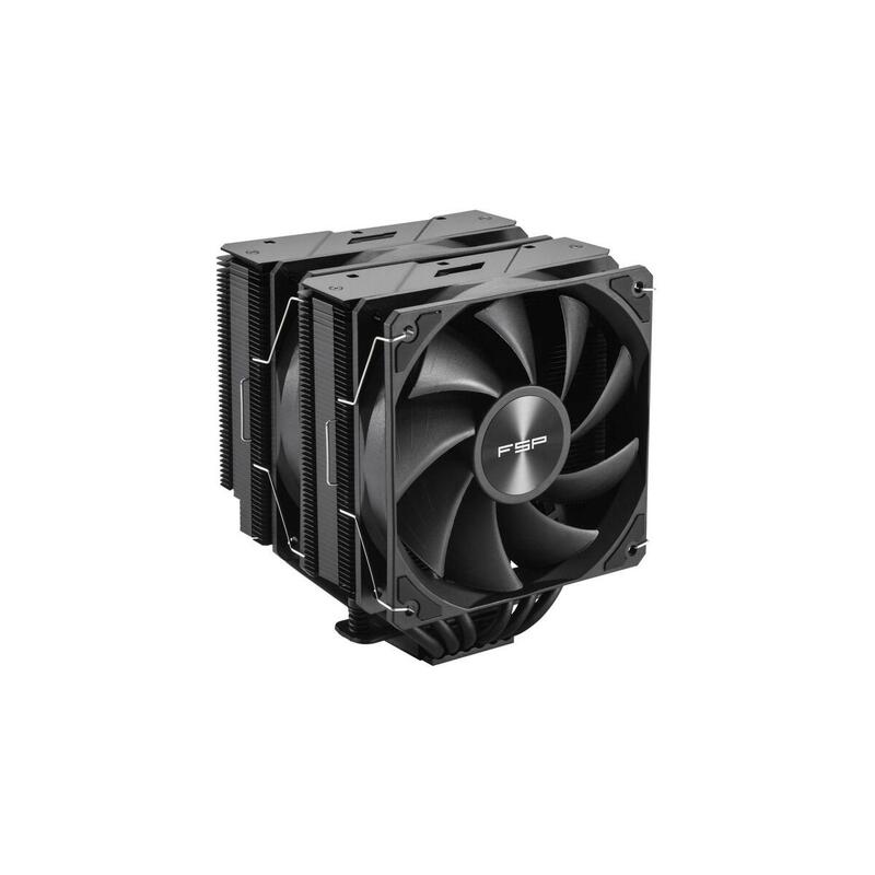 Disipador Fortron Mp7 Black, De Cpu Negro, 120 Mm Mp7 Black