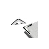 Displast Cantoneras Medianas 16x16x5mm -  Pack 100u - Níquel