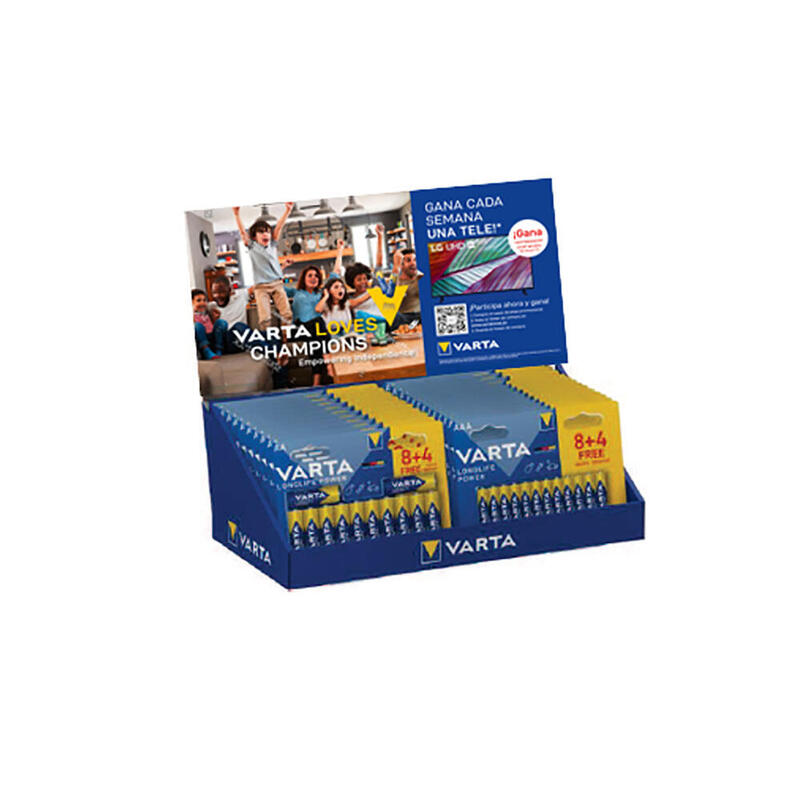 Display Sobremesa Pilas Longlife Power Blister 4+4 (13bl X Aaa 4903121448 + 10bl X Aa 4906121448)