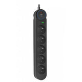 Dispositivo Zabezpieczenie Przeciw Przepieciowe Spd/Przeciazeniowe F2100 Con Interruptor 5tomas1-16a-Negro-1,5m-3x1,5mm2
