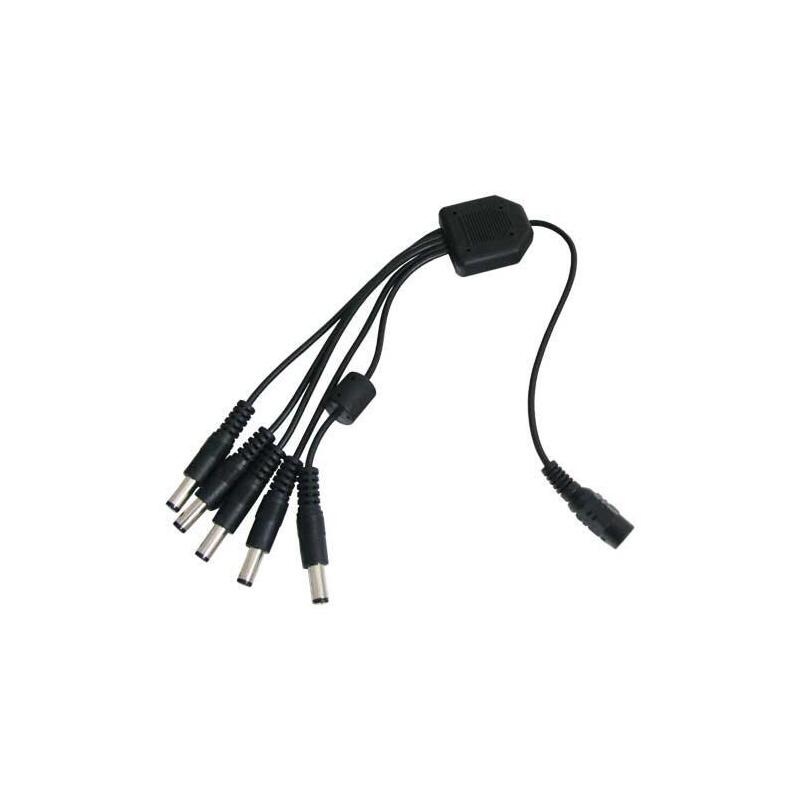 Distribuidor De Alimentación Para 5 Cámaras - 1 Entrada Macho Estándar - 5 Salidas Hembra Estándar .