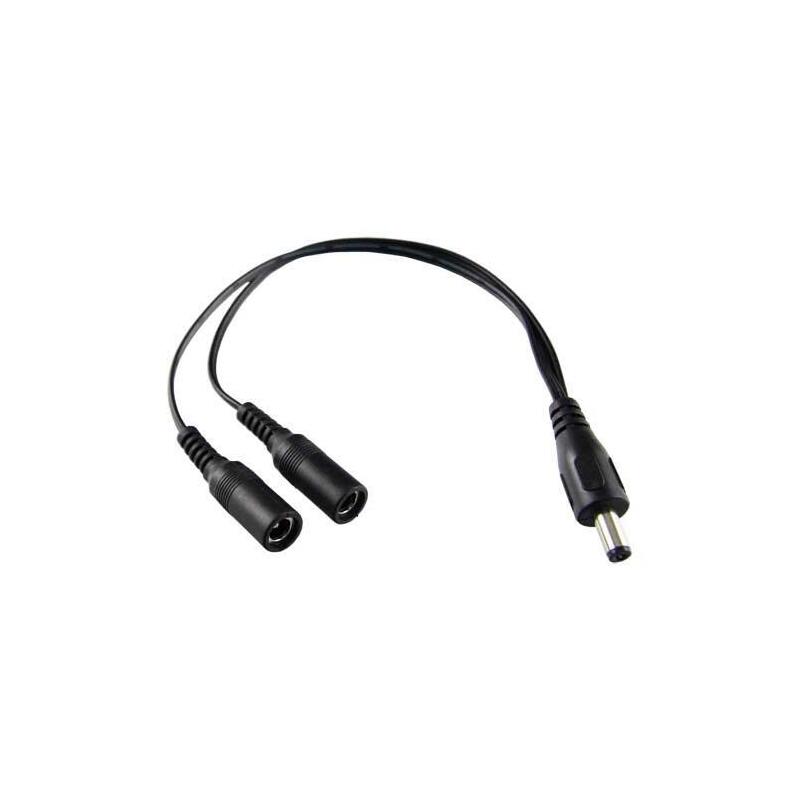 Distribuidor De Alimentación Para Cámaras De Seguridad- 1 Entrada  Macho Estándar - 2 Salidas Hembra