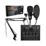 Dna You2b - Kit Para Podcasts (Micrófono, Interfaz De Audio, Trípode)