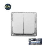 Doble Conmutador Empotrar "Serie Term" Edm (Bolsa Blister)