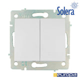 Doble Conmutador/Interruptor 10ax 250v Serie Europa Solera Erp12qc