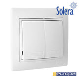 Doble Conmutador/Interruptor 10ax 250v S.Europa Solera Erp12u