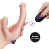 Strapless Strap-On Usb Rechargeable-Flesh