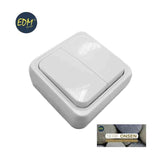 Doble Interruptor Superficie "Serie Onsen" (Bolsa Blister)