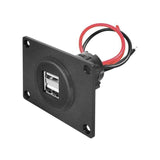 Doble Toma Usb 2x2,5a Para Montaje, Con Tapa Protectora