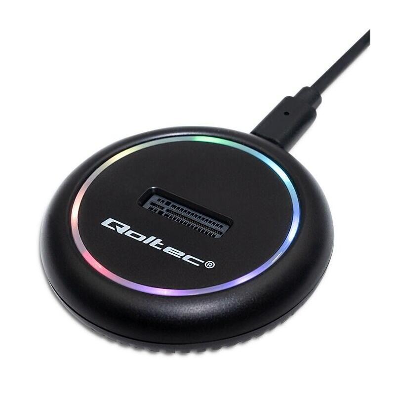 Docking Qoltec 52275 M.2 Ssd Drive Station Sata Nvme Usbc 2tb