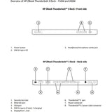 Docking Station Reacondicionado Hp Elite / Zbook Thunderbolt 3 Dock Usb-C 10 Puertos  Con Cargador 200w  841830-002   Hstnn-Cx01   1 Año De Garantia