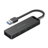 Docking Usb 3.0 Vention Chvbb 3xusb 1xmicro Usb Pd 1xlector Tarjetas Sd Y Microsd Negro