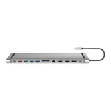 Docking Usb-C 1x Usb-C Pd, 3x 3.0 Usb-A, Usb-C 10gbps, 2x Hdmi-A  1x 3.5 Mm, 1x Displayport, 1x Rj45 Gigabit, 1x Sd/Microsd Card