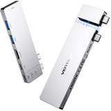 Docking Usb Tipo-C Vention Tpshb 1xhdmi 4k 2xusb 2xusb Tipo-C 1xthunderbolt 1xusb Tipo-C Pd Gris