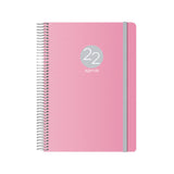 Dohe Agenda Anual Memphis Espiral Dia Página 15x21 Cm Rosa 2023