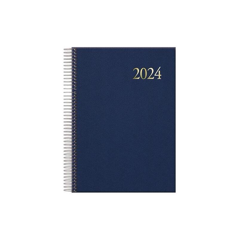 Dohe Agenda Anual Segovia 14x20cm Espiral D/P Azul 2024