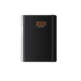 Dohe Agenda Anual Syncro Espiral Dia Página 15x21 Cm Negro Castellano 2023