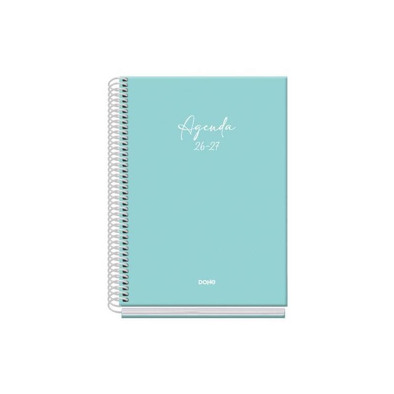 Dohe Agenda Escolar Basic Serenity A5 Espiral Dp Cartón Forrado Verde 2026-2027