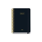Dohe Agenda Escolar Premium A5 Espiral Doble Sv Cartón Forrado Negro 2026-2027