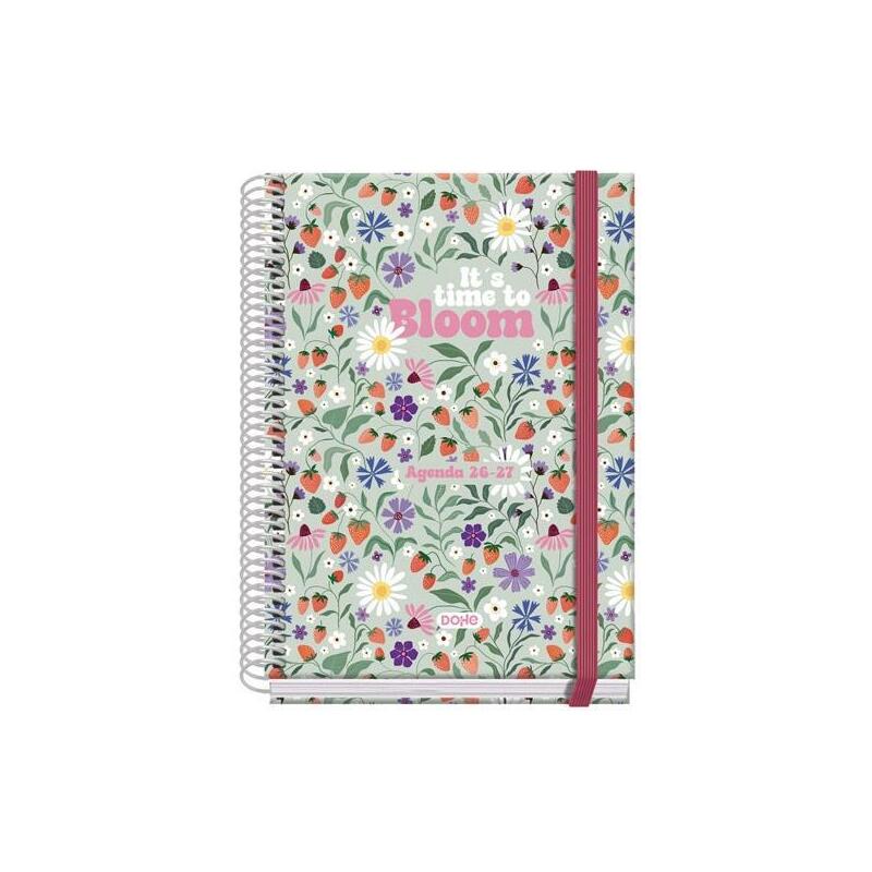 Dohe Agenda Escolar Prime A5 Espiral Sv Cartón Forrado Mod. Bloom 2026-2027