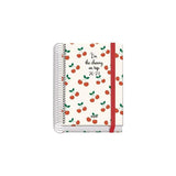 Dohe Agenda Escolar Prime A6 Espiral Dp Cartón Forrado Mod. Cerezas 2026-2027