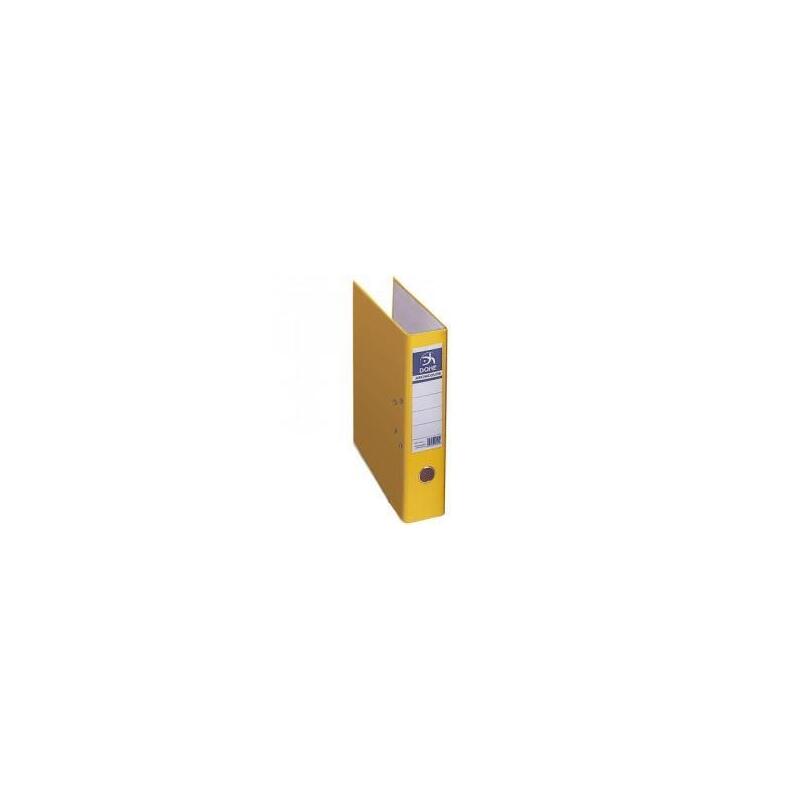 Dohe Archivador Cartón Rigido Forrado Pp Palanca Folio Lomo Ancho Rado Amarillo