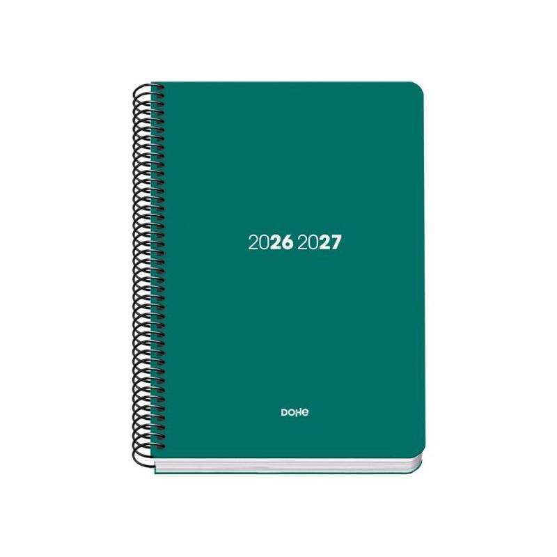 Dohe Basic Element Agenda Escolar 26/27 - Formato A5 - Dia Pagina - Papel Offset Ahuesado 70g - Cubierta De Carton