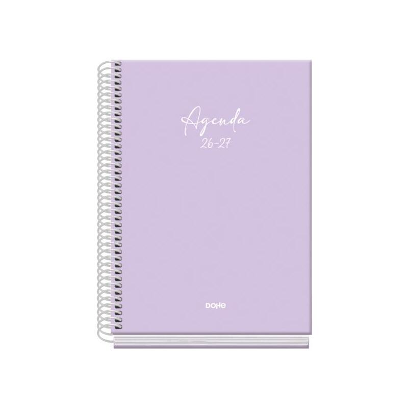 Dohe Basic Serenity Agenda Escolar 26/27 - Formato A5 - Dia Pagina - Papel Offset Ahuesado 70g - Cubierta De Carton