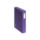 Dohe Caja De Carton Forrado Con Papel Impreso Y Plastificado - Tarjetero Con Etiqueta En El Lomo - Sistema De Cierre