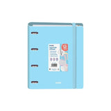 Dohe Carpeta Anillas Mixtas 4x35mm Recambio A4 100h 5x5mm 90gr 4 Separadores Polyfoam Azul Pastel