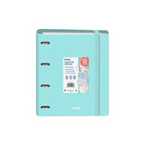 Dohe Carpeta Anillas Mixtas 4x35mm Recambio A4 100h 5x5mm 90gr 4 Separadores Polyfoam Verde Pastel