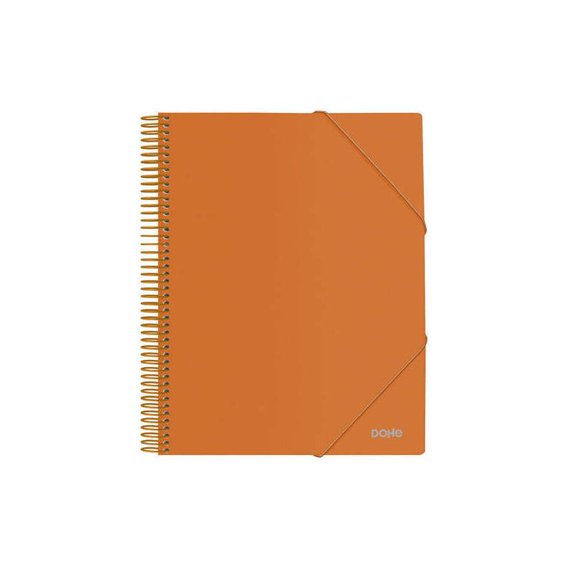 Dohe Carpeta Con 20 Fundas Tamaño A4 - Tapa De Polipropileno Opaco De 800 Micras - Fundas Transparentes De 80 Micras -