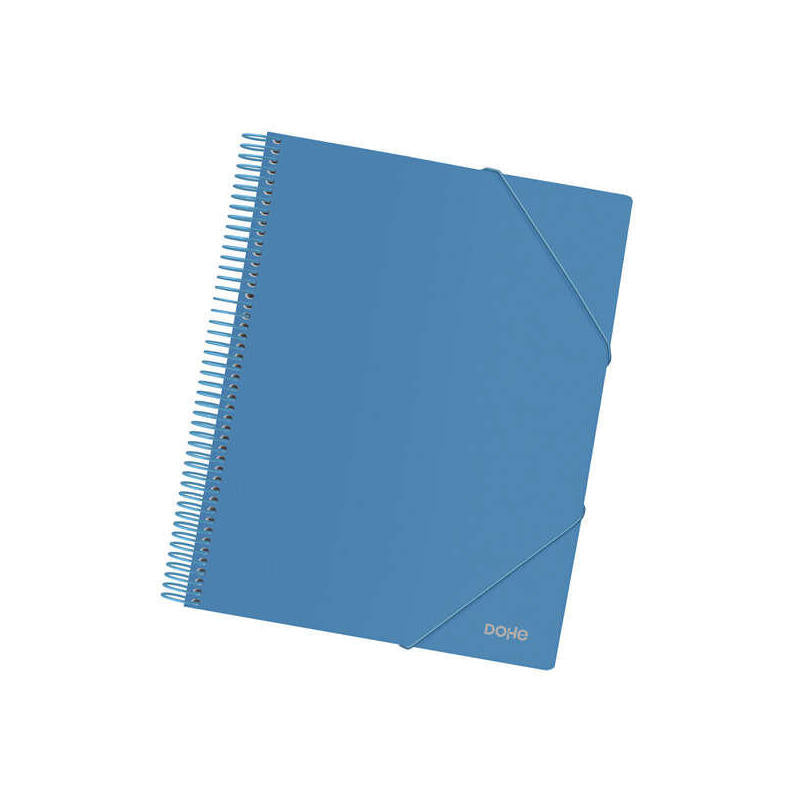 Dohe Carpeta Con 30 Fundas Tamaño A4 - Tapa De Polipropileno Opaco 800 Micras - Fundas Transparentes 80 Micras -