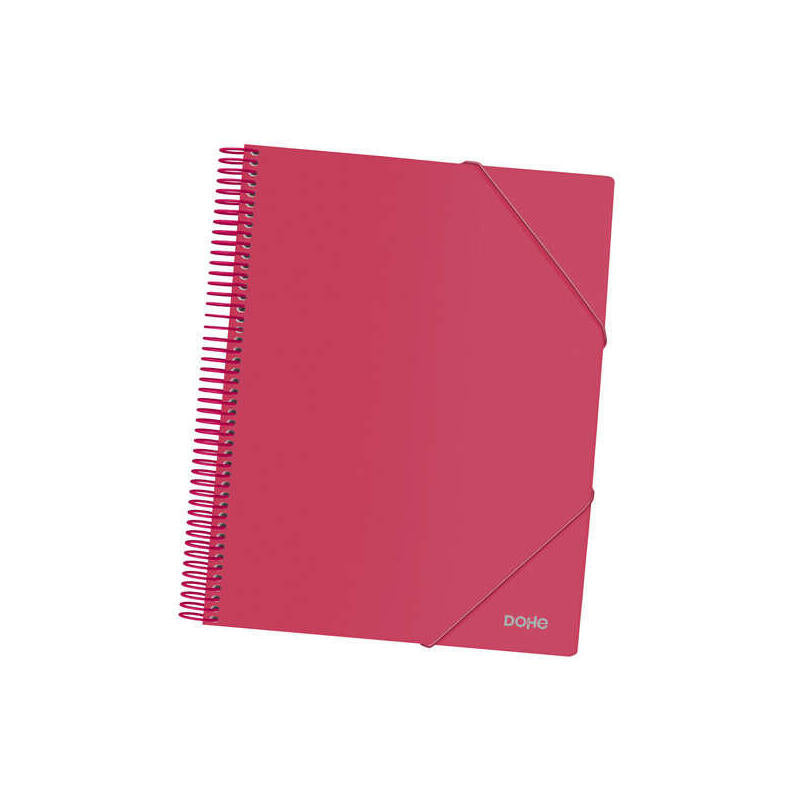 Dohe Carpeta Con 30 Fundas Tamaño A4 - Tapa De Polipropileno Opaco 800 Micras - Fundas Transparentes 80 Micras -