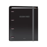 Dohe Colour Vibes Carpeta De 4 Anillas Mixtas De 35mm Recambio 100 Hojas Cuadricula 5mm - Formato A4 - Cierre Con Goma