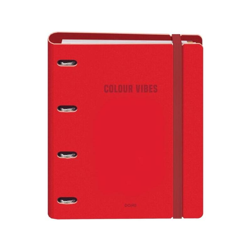 Dohe Colour Vibes Polyfoam Carpeta De 4 Anillas Mixtas De 35mm A4 Recambio 100 Hojas Cuadricula 5mm - Cubierta De